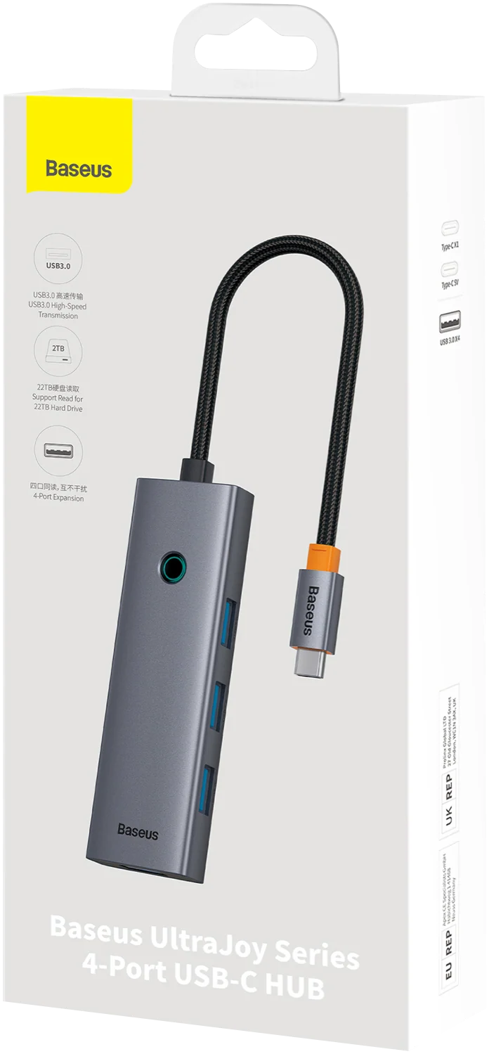 Baseus 4 Port USB-A to USB-C Hub