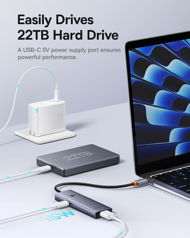 Baseus 4 Port USB-A to USB-C Hub