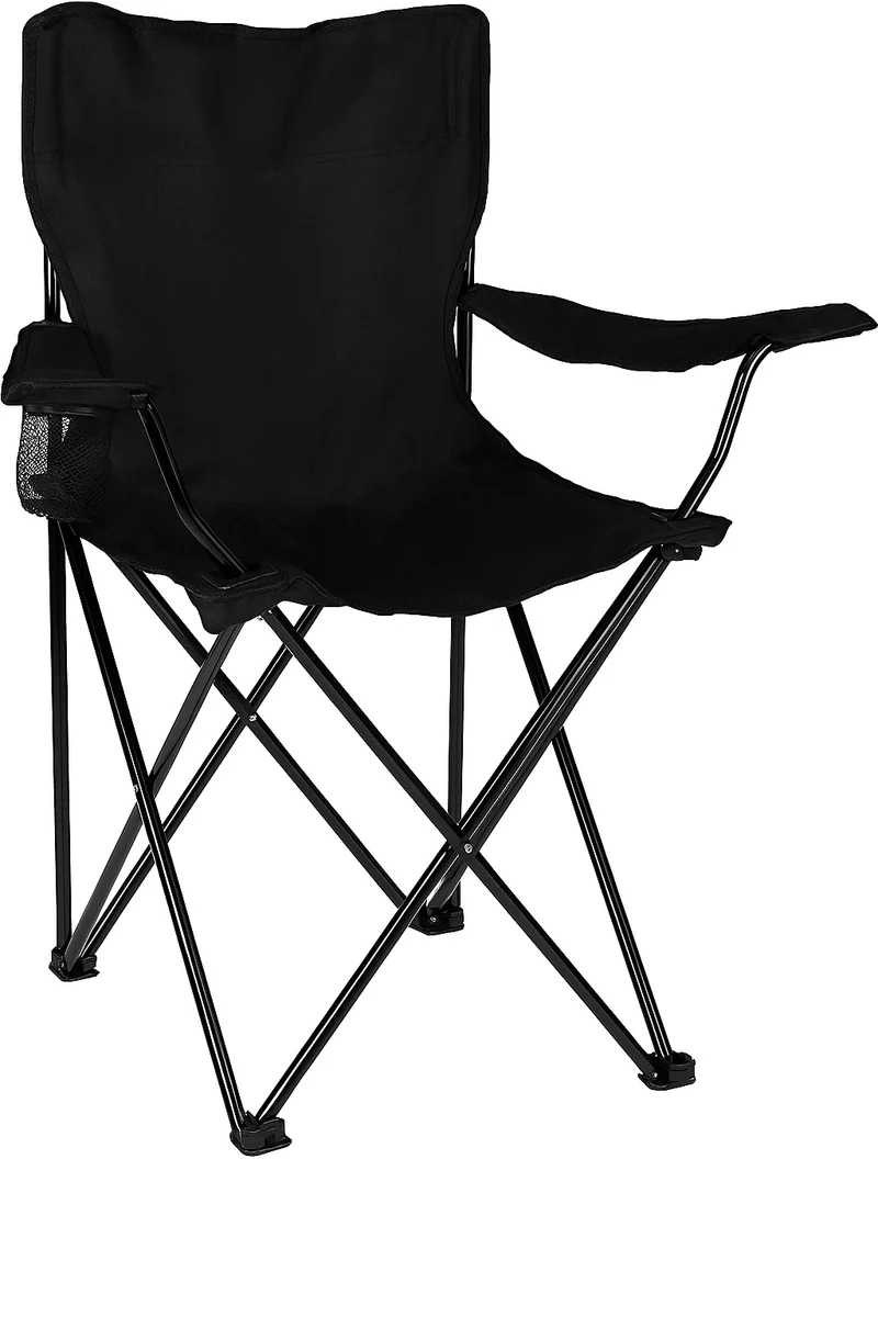 Faltbarer Campingstuhl mit Getränkehalter und Tragetasche – Outdoor Klappstuhl für Garten, Angeln und Strand