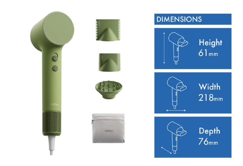 Laifen Air Pro High-Speed Hair Dryer Jungle Green