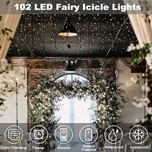 Batterie Betrieben Band 3M 102 LED Stripe Mehrfarbige Licht Band Wasserdicht