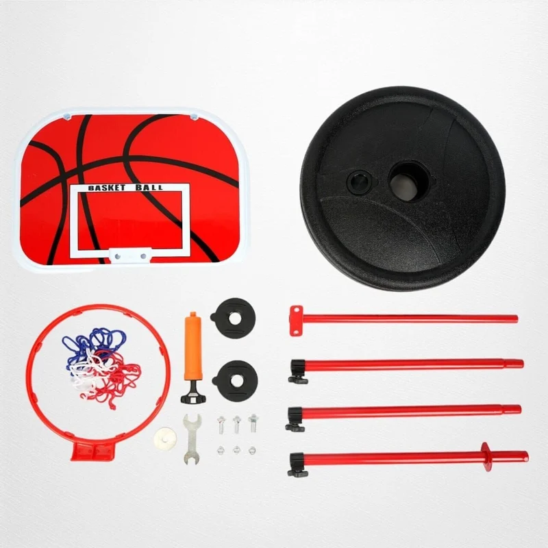 Basketballkorb Kinder höhenverstellbar 73–170cm mit 2 Bällen & Pumpe Set
