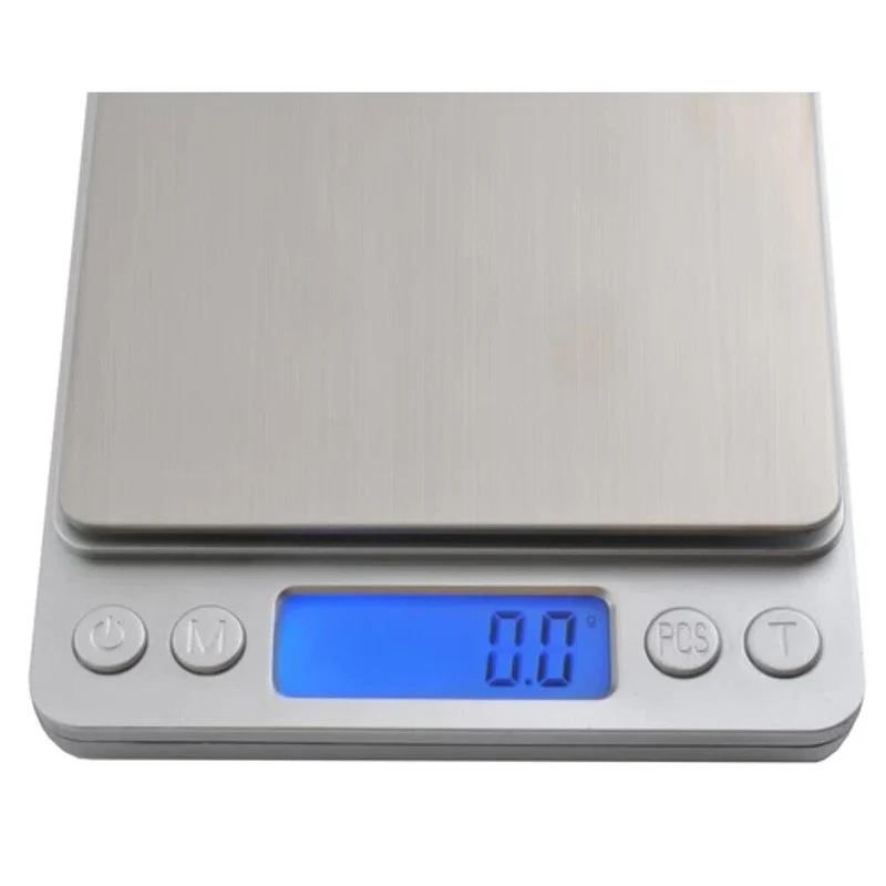 Digitale Küchenwaage 0,1g-500g Genauigkeit LCD Display mit 2 Schalen & Tara