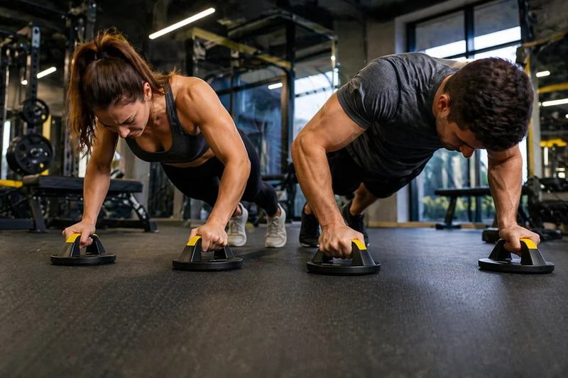 Liegestützgriffe Set drehbar rutschfest Push Up Bars Fitness Training