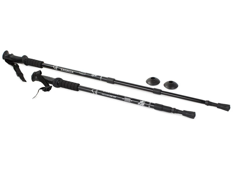2x Nordic Walking Stöcke Teleskop 64-135 cm – Alu Antischock mit Korkgriff