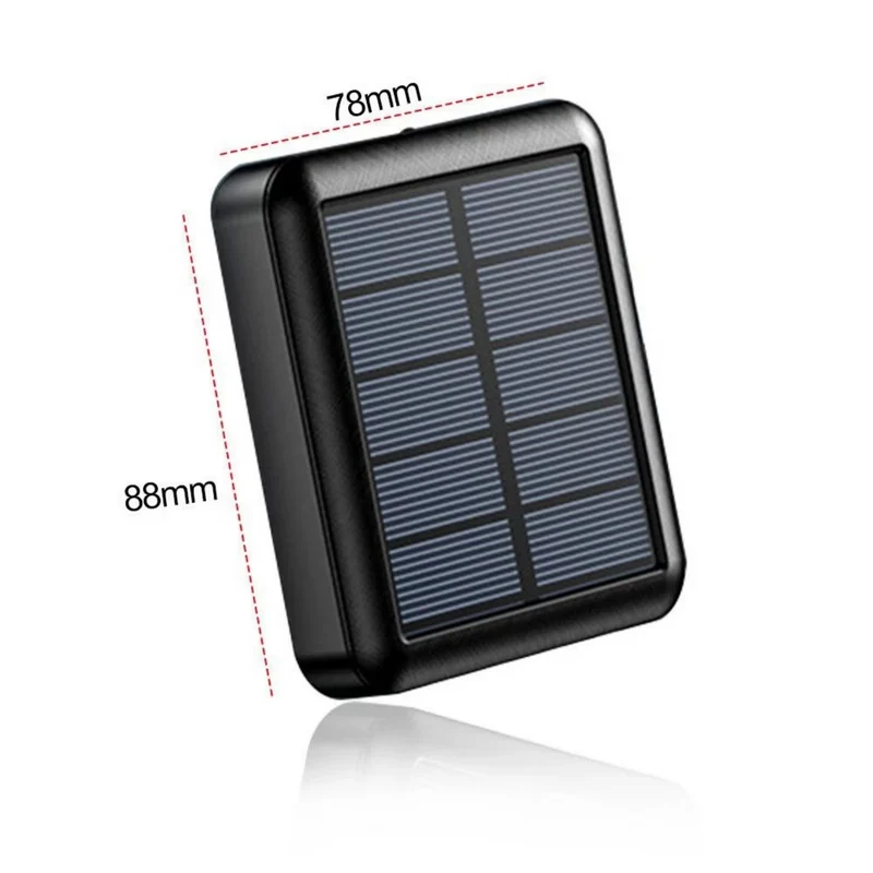 Solar Powerbank 10000mAh Externer Akku Ladegerät USB LED Taschenlampe