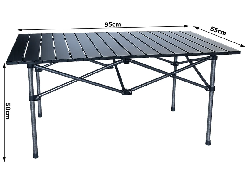 Campingtisch klappbar 95x55 faltbar Angeltisch Balkon Terrasse Outdoor Tisch