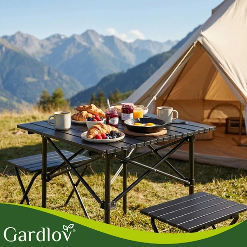 Klappbarer Campingtisch leicht stabil faltbar Gartentisch Outdoor mit Tragetasche 70 kg