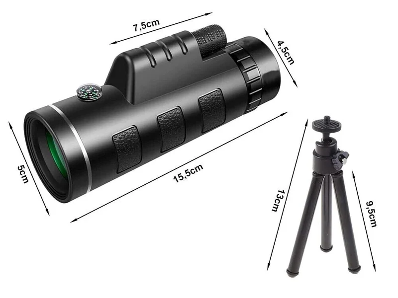 40X60 HD Monokular Teleskop Fernrohr Hochleistungs für Beobachtungen