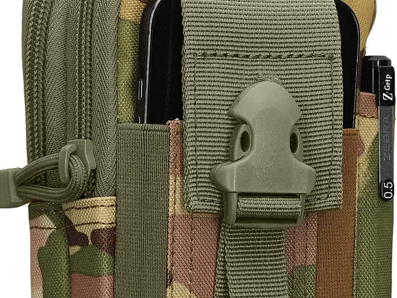 Taktische Molle Gürteltasche Outdoor – Hüfttasche für Smartphone iPhone Camo