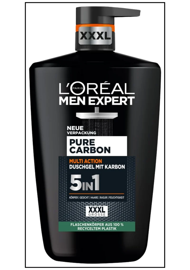 L'Oréal Men Expert XXXL 5in1 Duschgel und Shampoo für Männer, Duschbad 1x1000ml