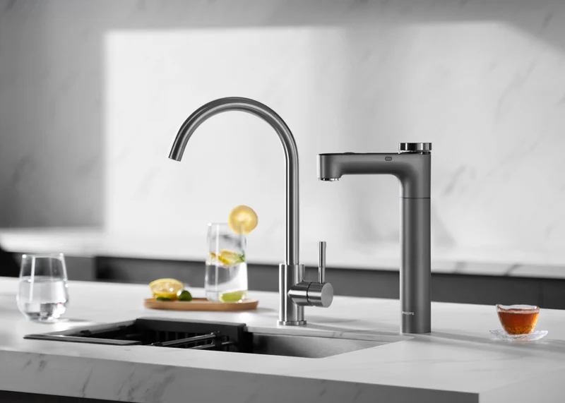 Philips Reverse Osmosis Purification Tap, Instant Chilled and Boiling Water, Volume and Temperature Control, Dark Grey