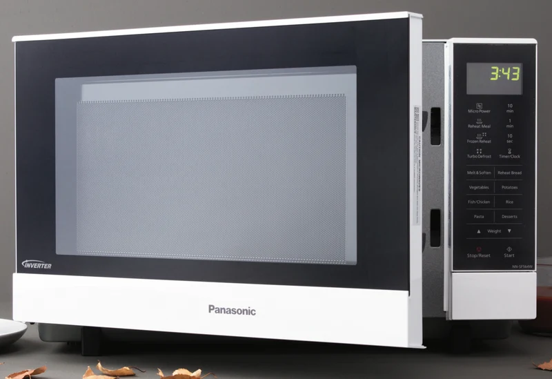 Panasonic 27L 1000W Flatbed Inverter Microwave White