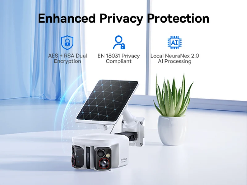 Baseus X1 Pro 3K Dual Lens Solar-Powered Security Camera