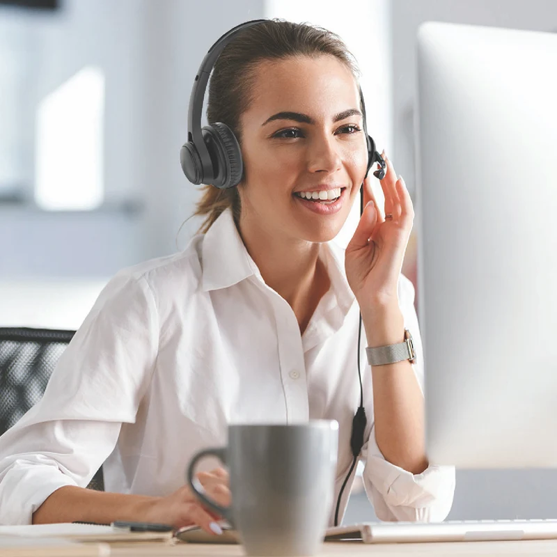 Laser Wired Headset with In-line Control