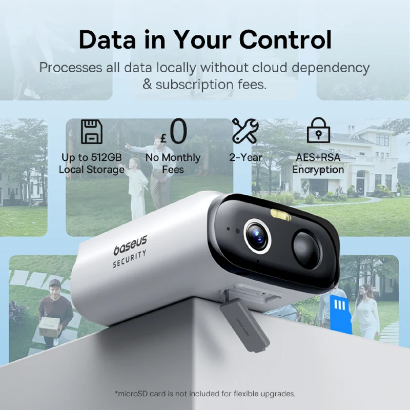 Baseus S1 Lite 2K Solar-Powered Security Camera