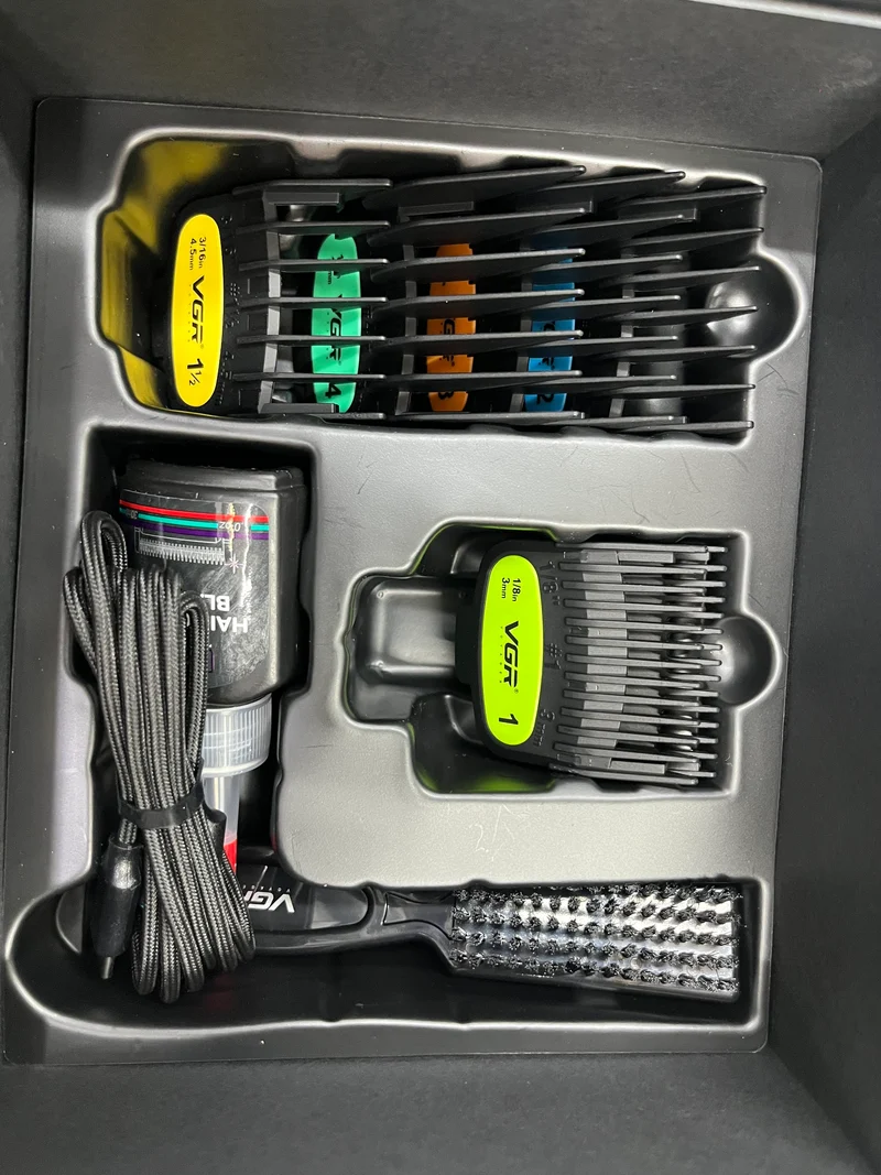 VGR V-285 Professional Cordless Hair Clipper – 9000 RPM High-Speed Motor, 2000mAh Battery