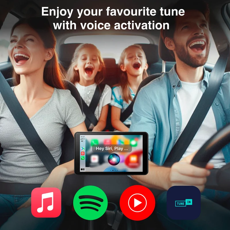 Laser 7inch Portable CarPlay Android Auto