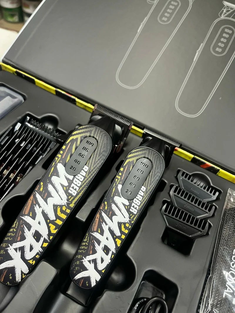 Wmark Formula W1 Hair Trimmer and Clipper Combo Set with Extra Blades, Fading Brush and Cutting Comb
