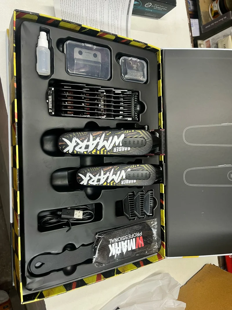 Wmark Formula W1 Hair Trimmer and Clipper Combo Set with Extra Blades, Fading Brush and Cutting Comb