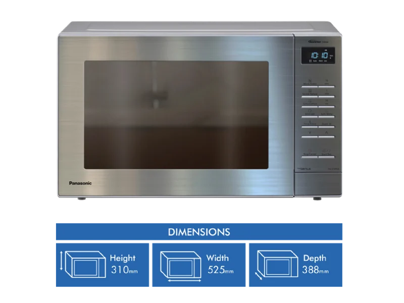 Panasonic 32L 1100W Inverter Microwave - Stainless Steel