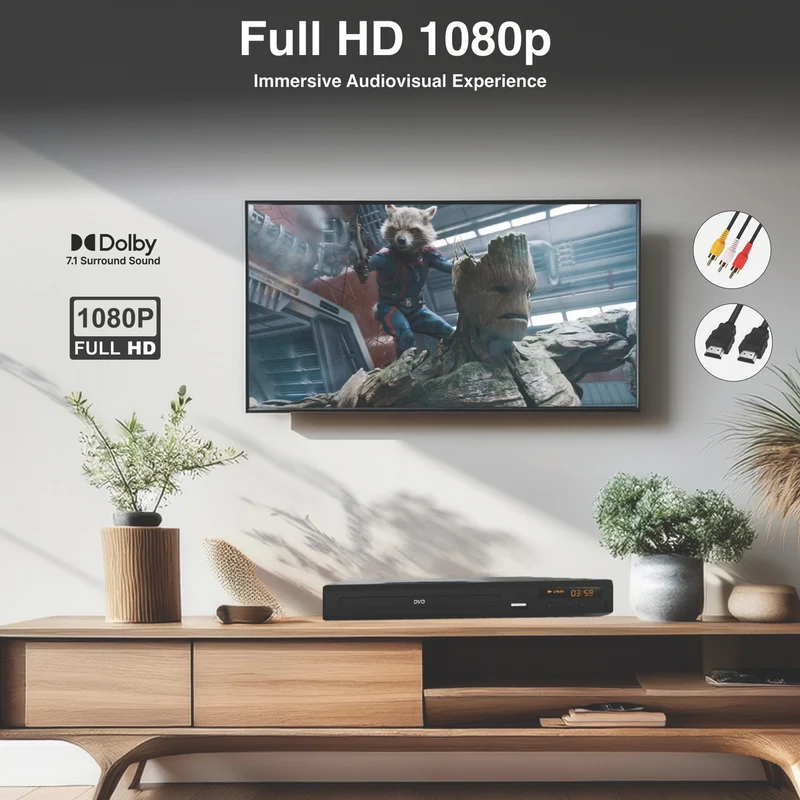 Laser DVD Player Multi-Region - HDMI, Composite Video and USB 2024
